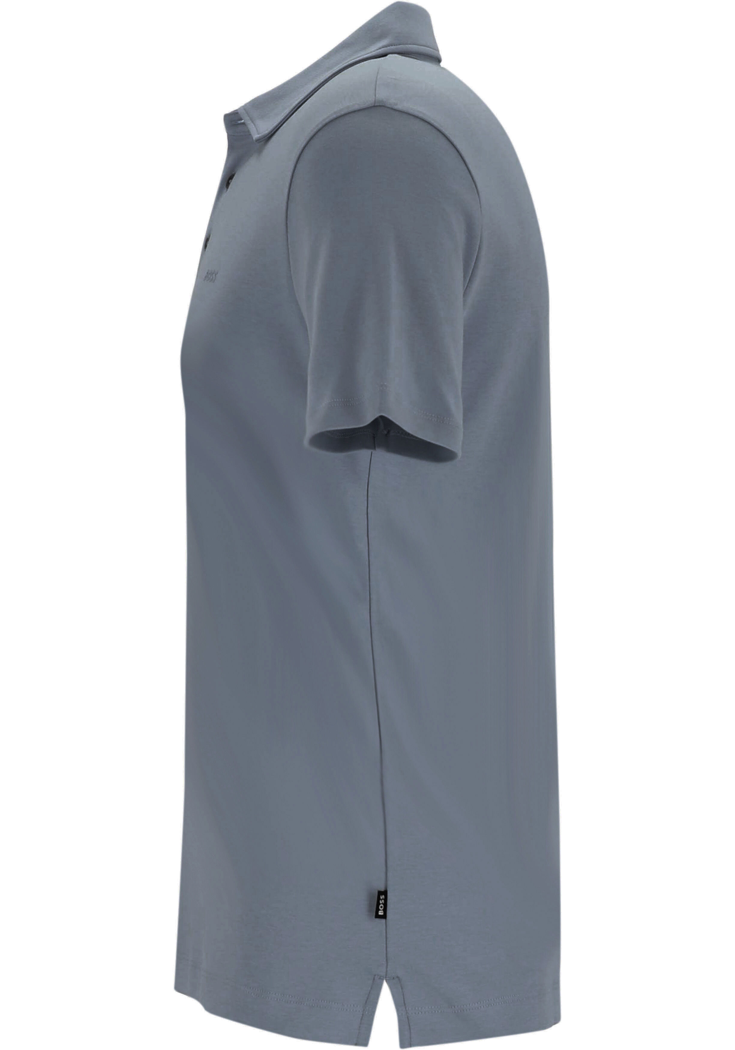 BOSS Palosh slim fit heren polo, pique, blauw